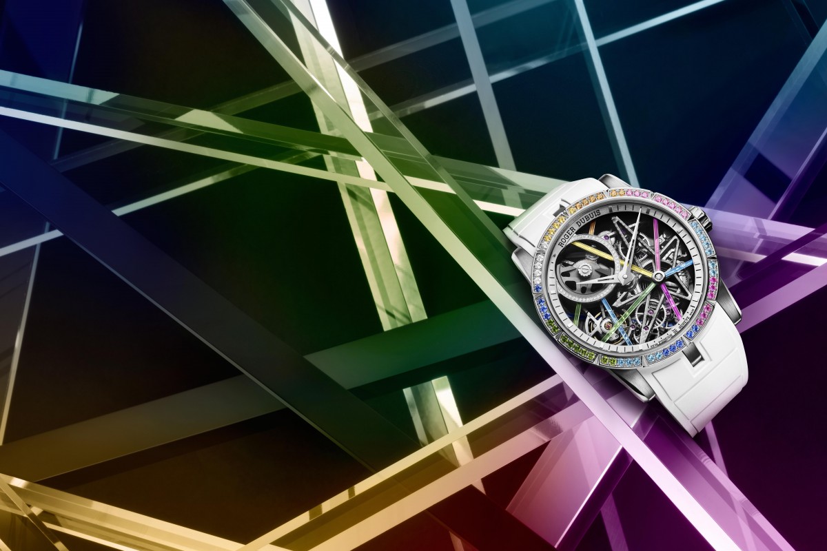 【腕錶天書】亞洲限定的彩虹魅力!Roger Dubuis推出彩色寶石的Excalibur Blacklight系列!