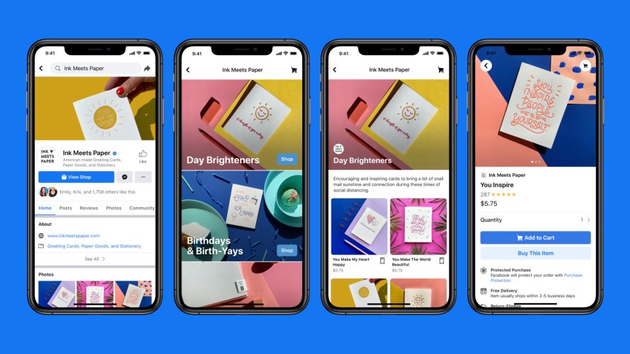 朱克伯格今日凌晨在個人Facebook粉絲專頁上發文宣布推出「Facebook Shops」服務。