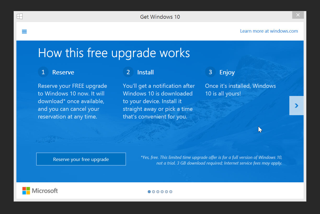 win 10 upgrade