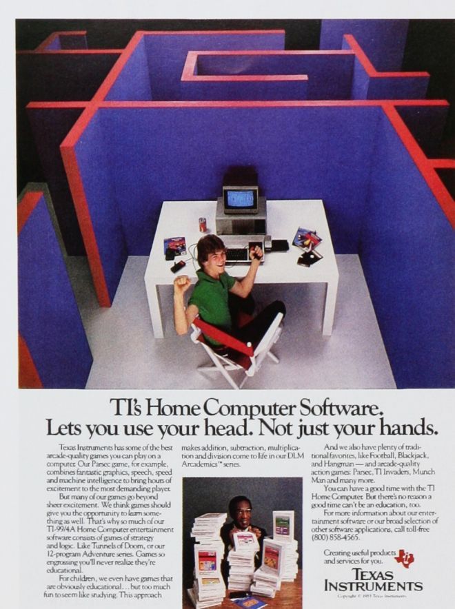 texas instruments home-computer-1980s-ad