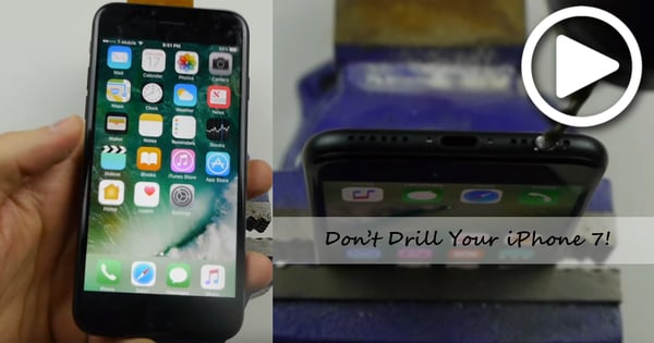 【果粉有事嗎】網上瘋傳電鑽自製iPhone7 3.5mm耳機插口惡搞教學，大批用家竟信以為真