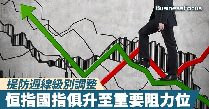 【雲狄股評】恒指國指俱升至重要阻力位，提防週線級別調整