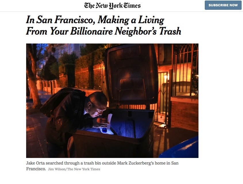 《紐約時報》網站截圖