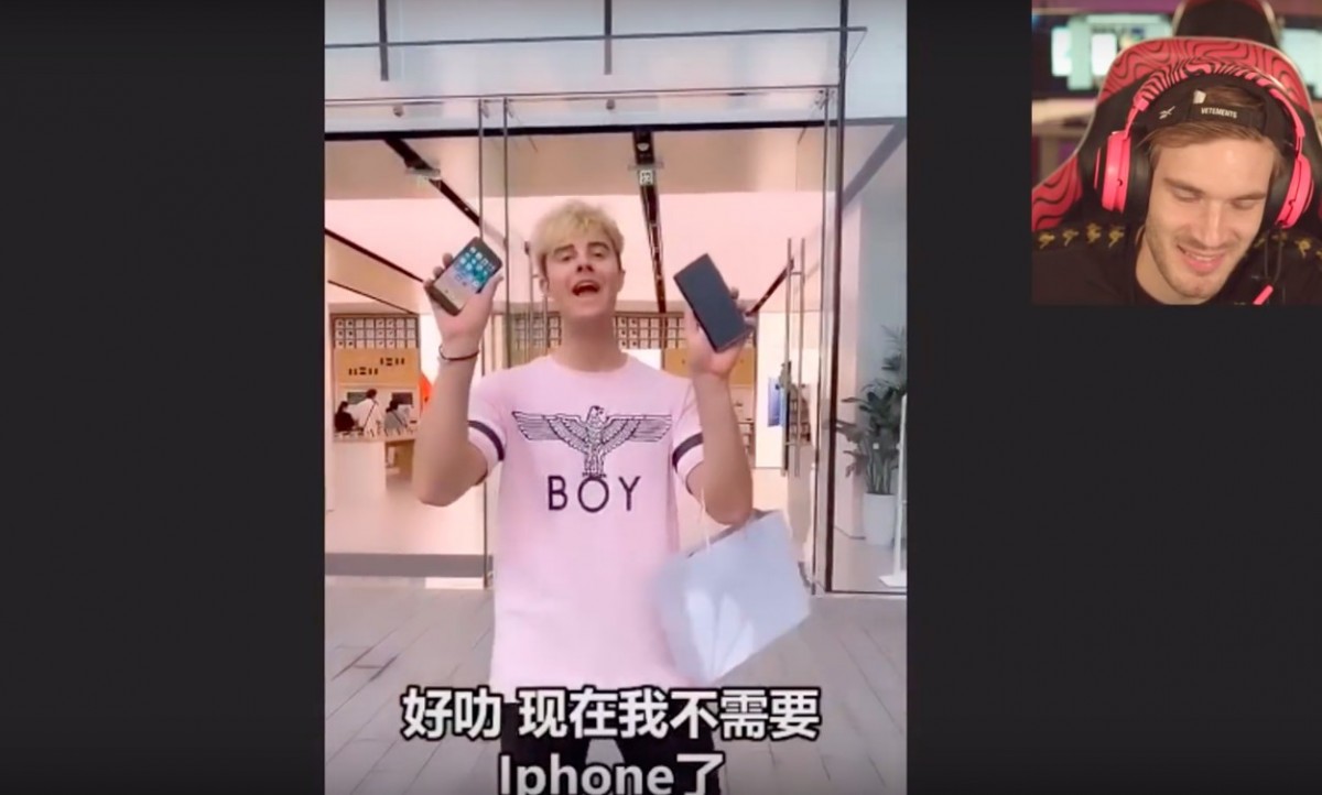 PewDiePie在影片中諷刺 Bart Baker為進入中國市場的各種令人感到「匪夷所思」的行徑