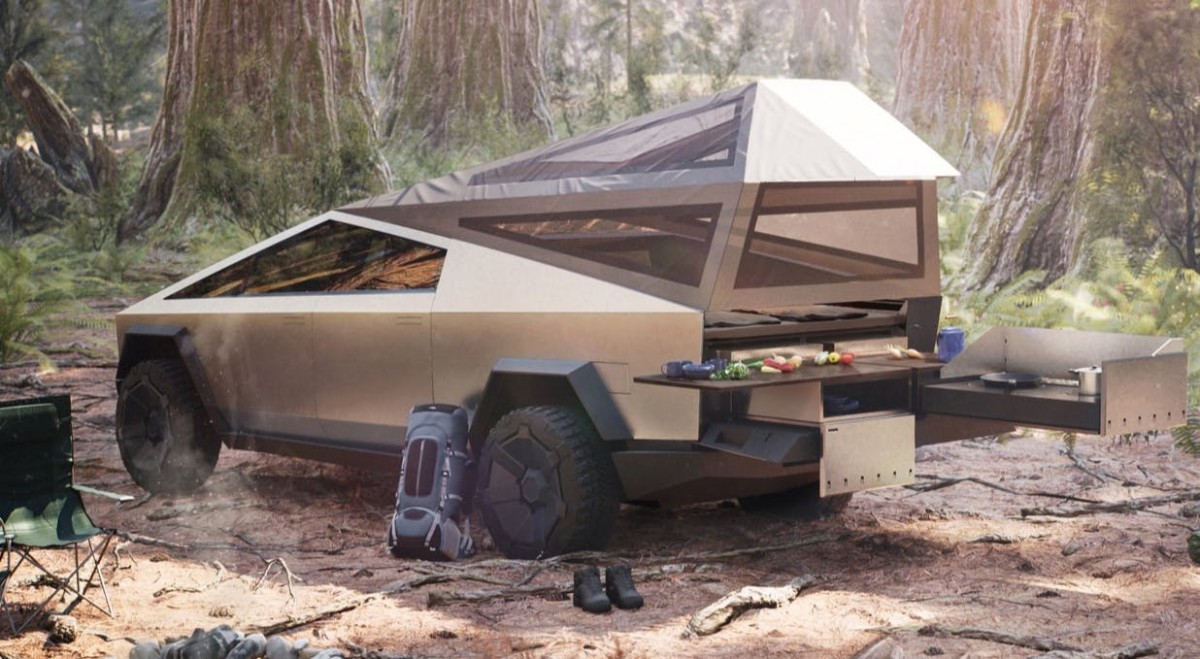 camping 露營 Cybertruck