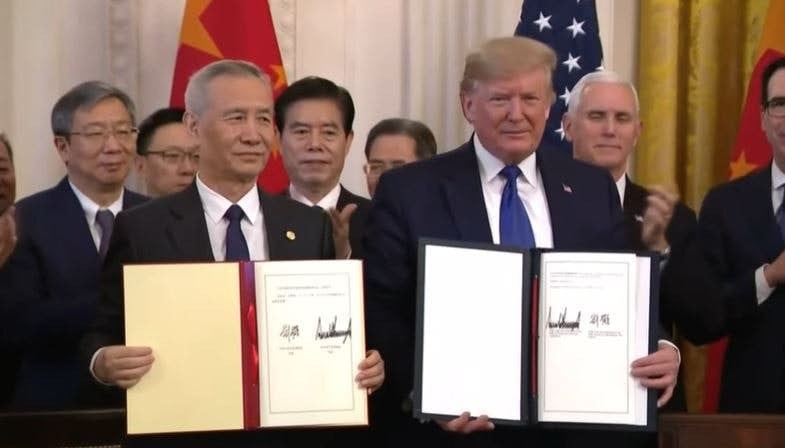 根據相關文件，中國必須在2020年內，至少增加125億美元購買農產品，當中包括大麻植物。