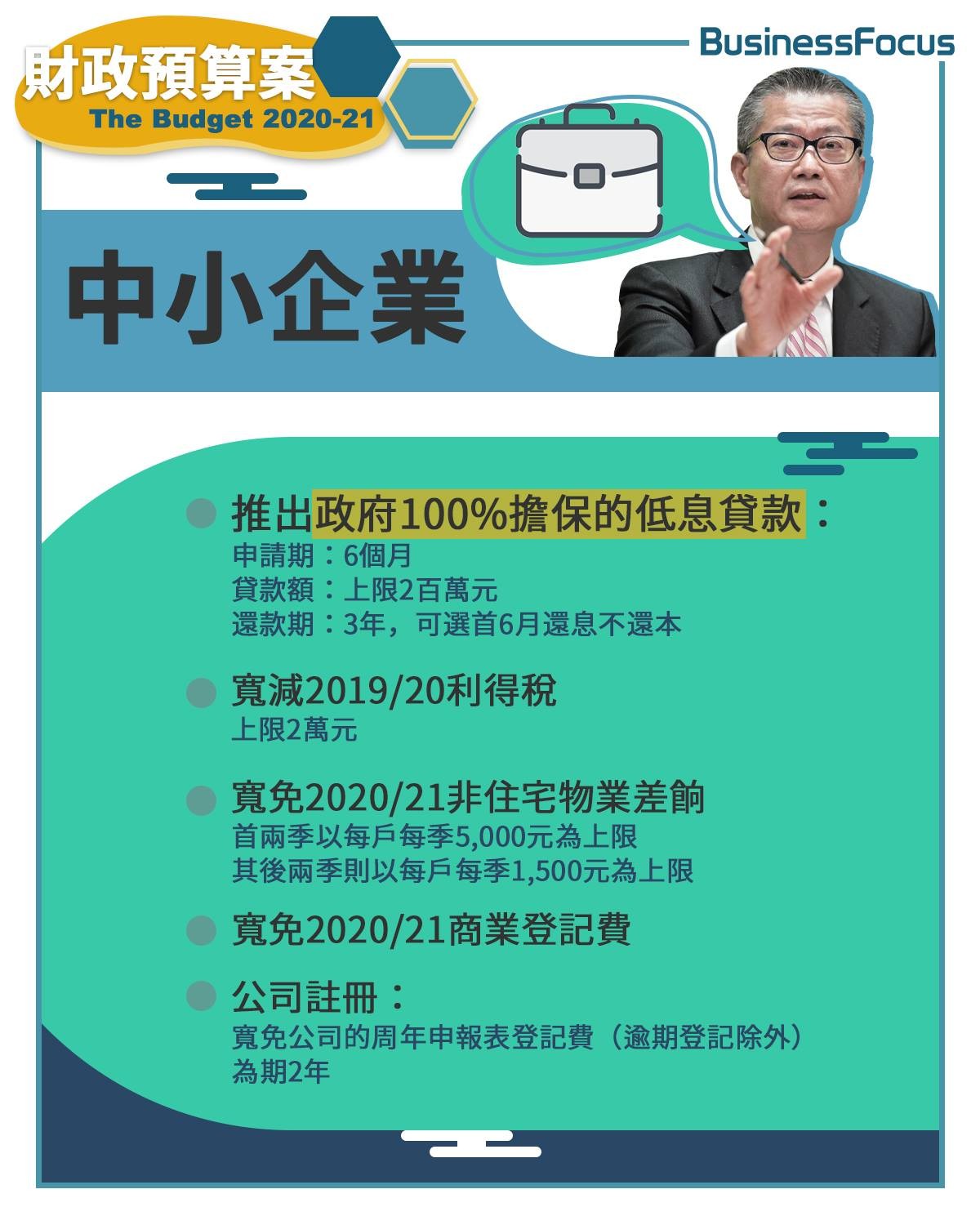 財政預算案2020-中小企