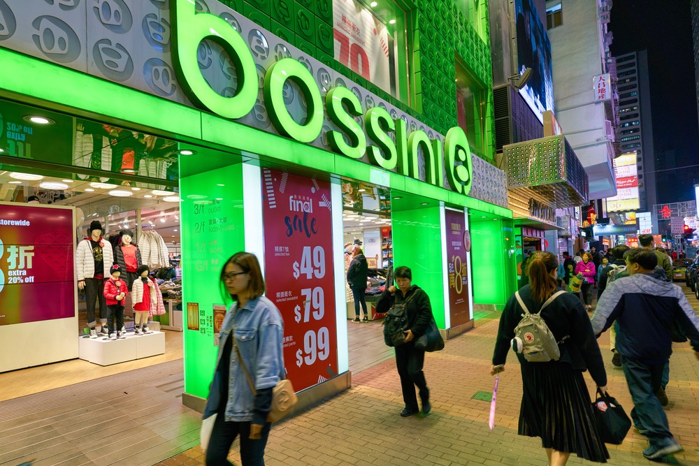 bossini 堡獅龍 台灣市場