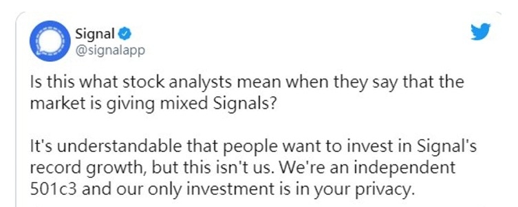 Signal Twitter