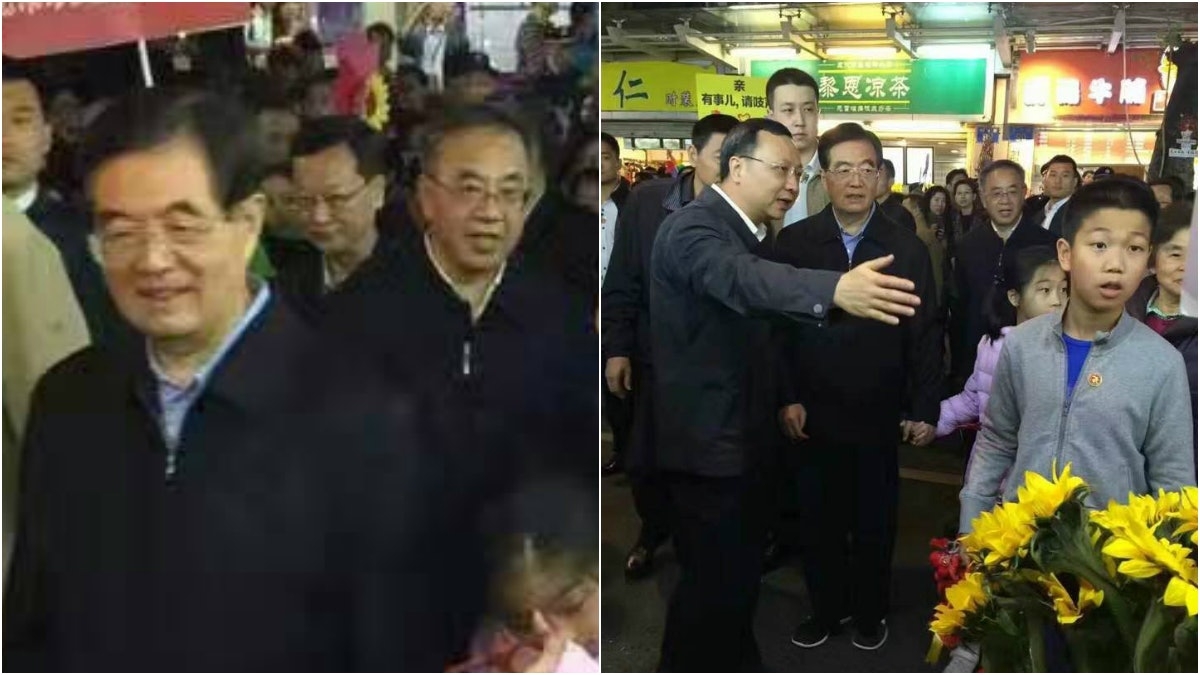 2017年中共十九大前夕，前任總書記胡錦濤前往廣東參訪，胡春華陪同。