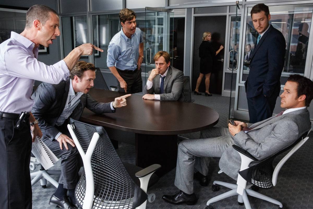 用Miachel Burry事蹟改編成的電影《沽注一擲(The Big Short)》劇照。