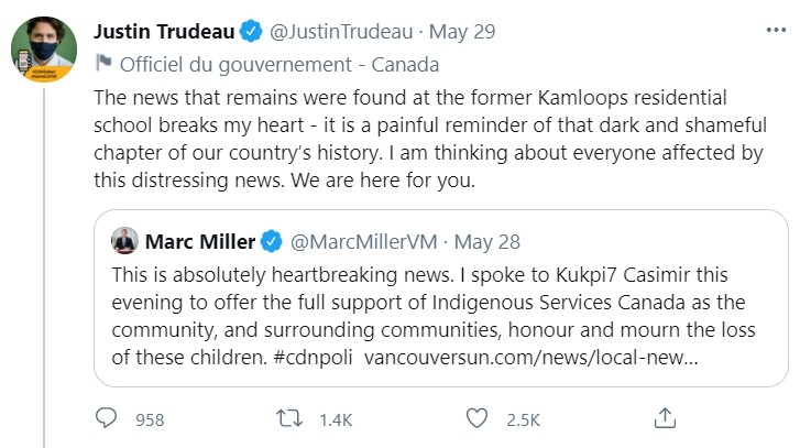 Twitter@Justin Trudeau