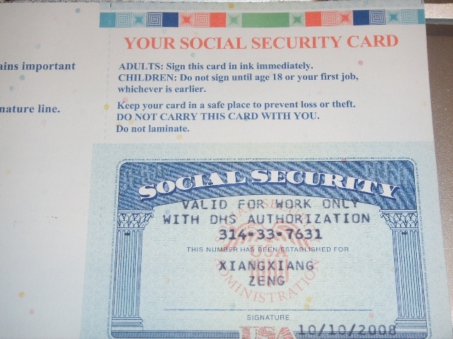 在美國長期居留的外國人也可獲得社會安全號碼。