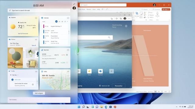 WIN11使用更漂亮的圓角視窗設計,感覺與Mac機很相似