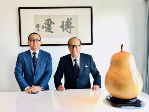 李嘉誠與次子李澤楷