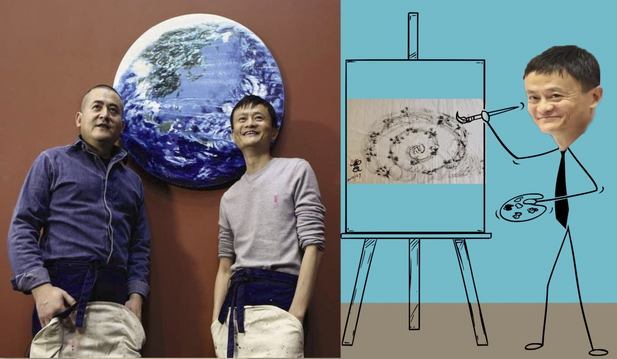 馬雲與曾梵志合作的油畫《桃花源》在2017年曾以3600萬港元賣出。