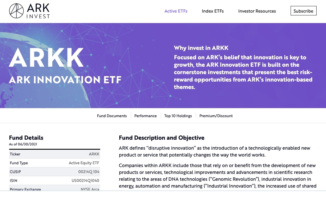 方舟投資公司（Ark Invest）