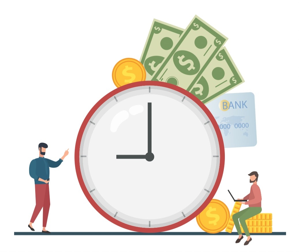 時間就是金錢，浪費時間即浪費金錢。