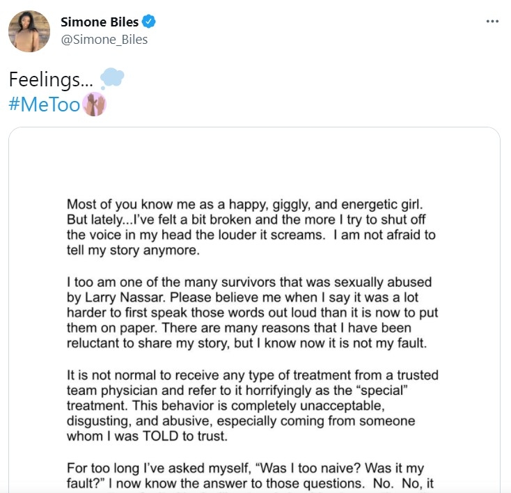 Twitter@Simone Biles