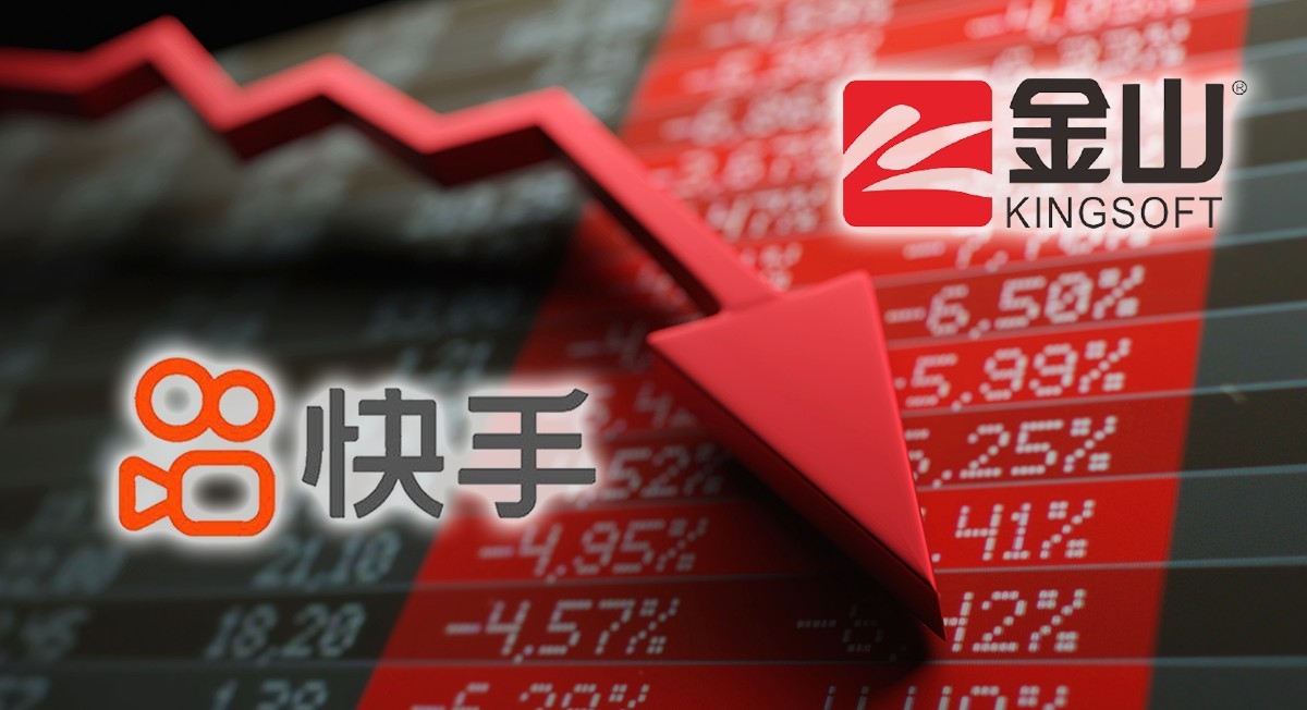 業績欠佳,金山軟件及快手大跌。