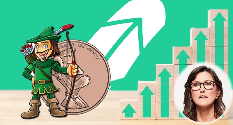 Robinhood暴跌3成,Cathie Wood賬面賺少2億美元。