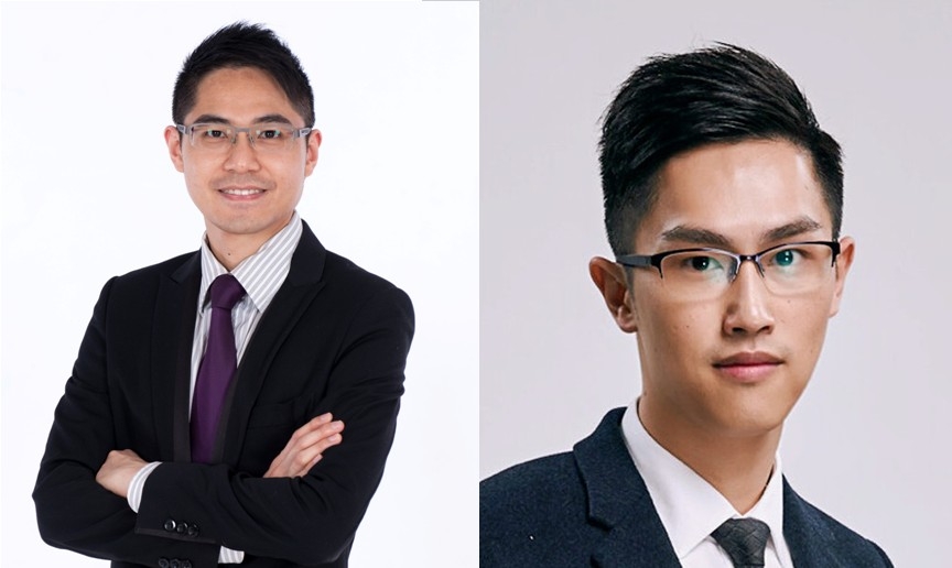 股評人聶振邦（左）及黃偉豪（右）均提醒，勿輕易相信收購傳言。