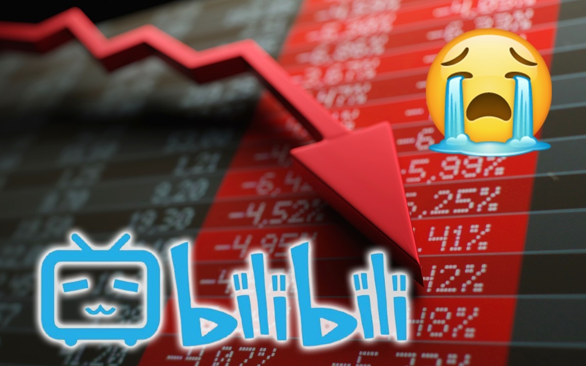 嗶哩嗶哩近月股價累跌25%，散戶損失慘重。