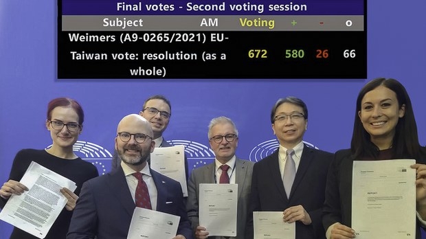 歐洲議會10月正式通過《歐盟-臺灣政治關係及合作報告》。