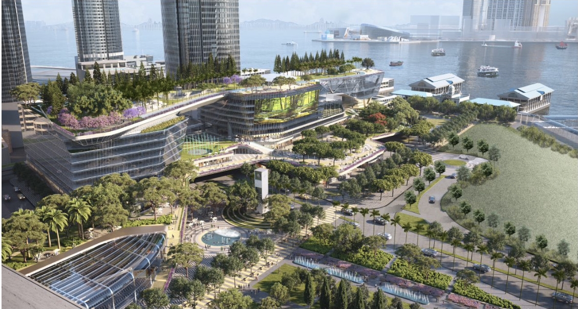 恒基以508億元奪得中環新海濱地王。