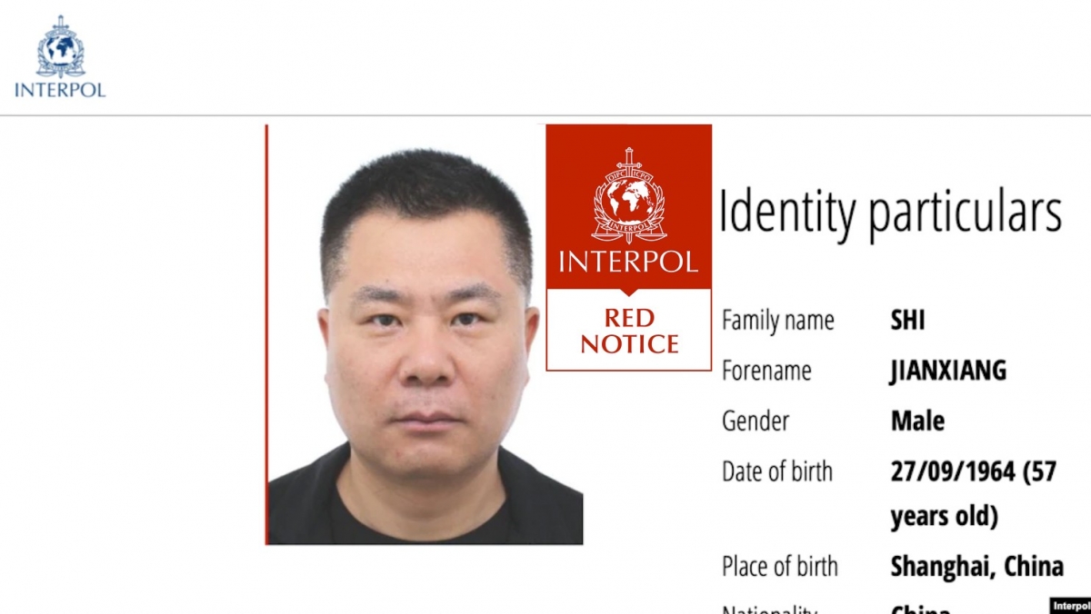 施建祥被國際刑警通緝多時。