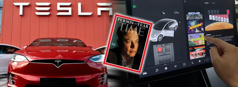 馬斯克獲選時代風雲人物,Tesla卻因容司機邊駕車邊打機遭美國當局調查。