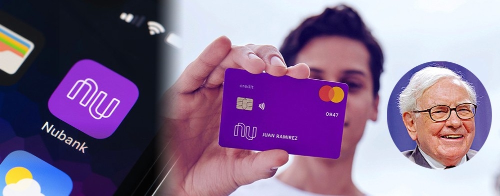 巴菲特看好NuBank,今年6月曾透過巴郡投資5億美元。