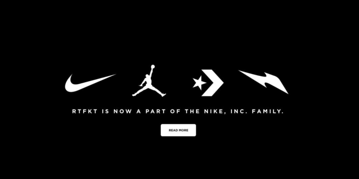 Nike收購了一家設計虛擬運動鞋的初創企業RTFKT