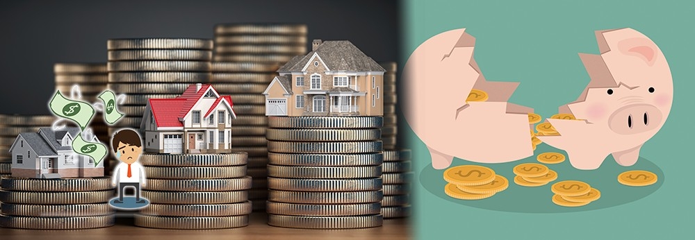 蟹民不夠現金仍冒險買樓,致進退兩難。