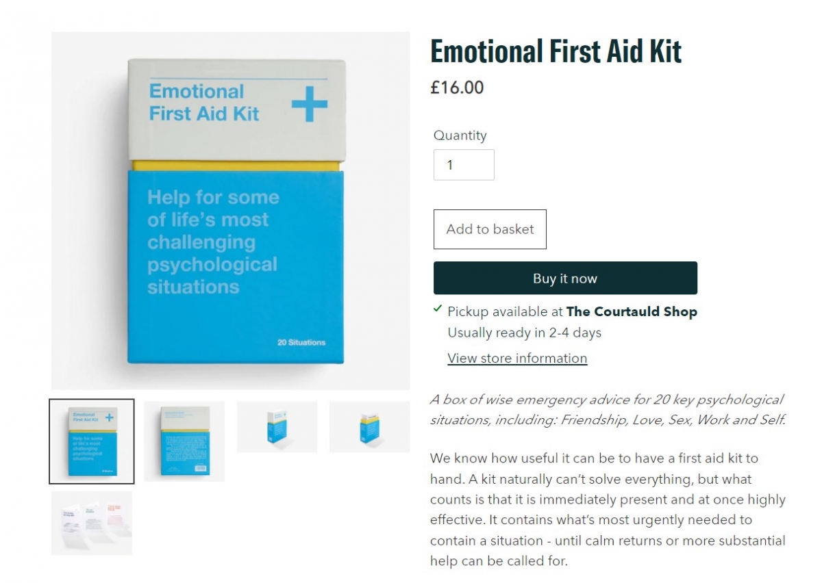 除了耳朵橡皮擦之外，該美術館其實還有部分商品亦引起批評，包括一款號稱針對20種心理狀況的「情緒急救箱」等等。