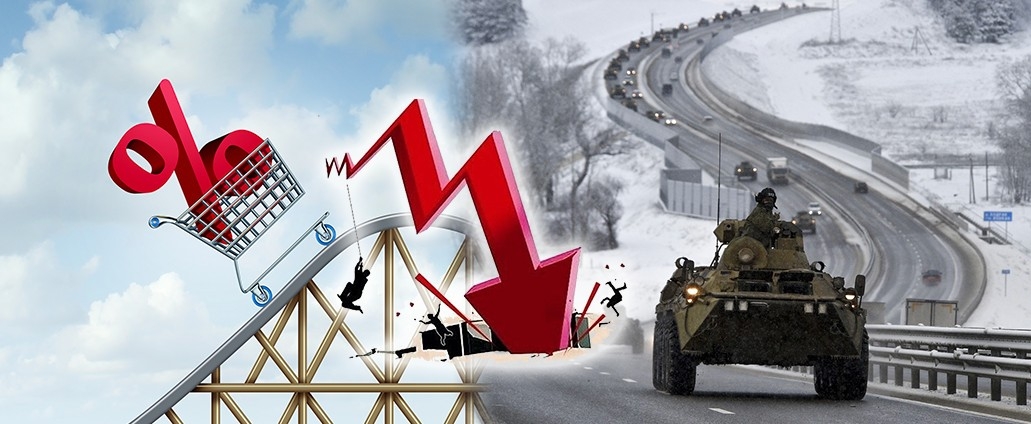 加息陰影及俄烏危機令全球股市下跌。