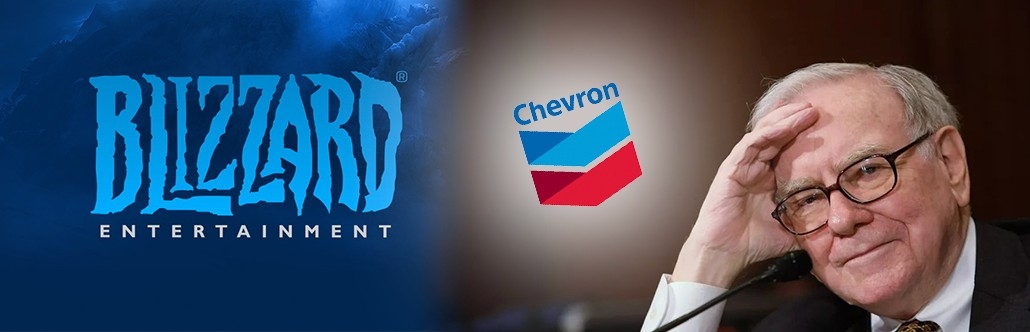 雪佛龍及暴雪兩股令股神今年賬面賺十億美元。