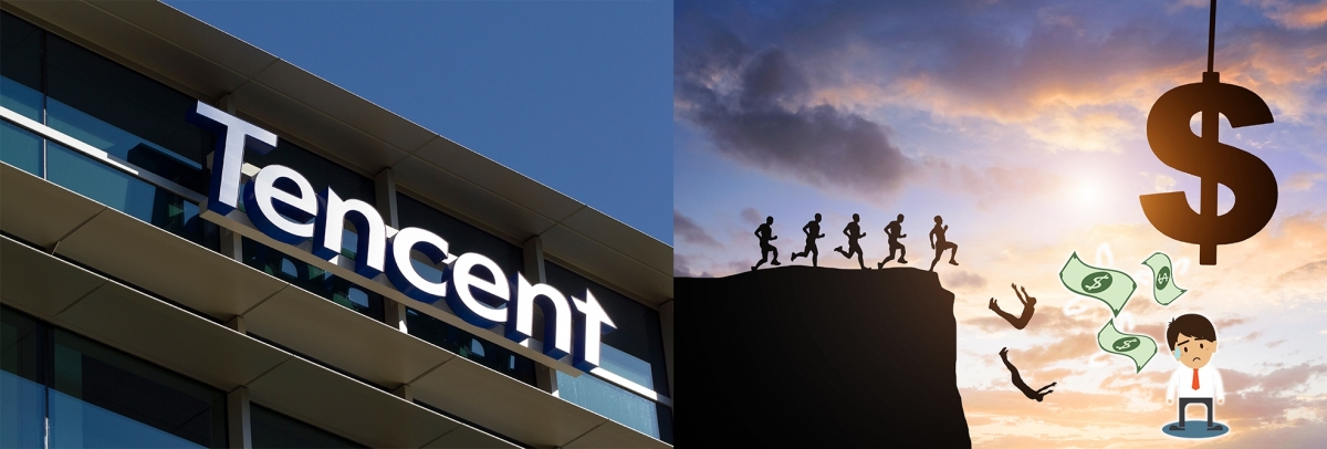 騰訊股價每次升至400元即有極大阻力。