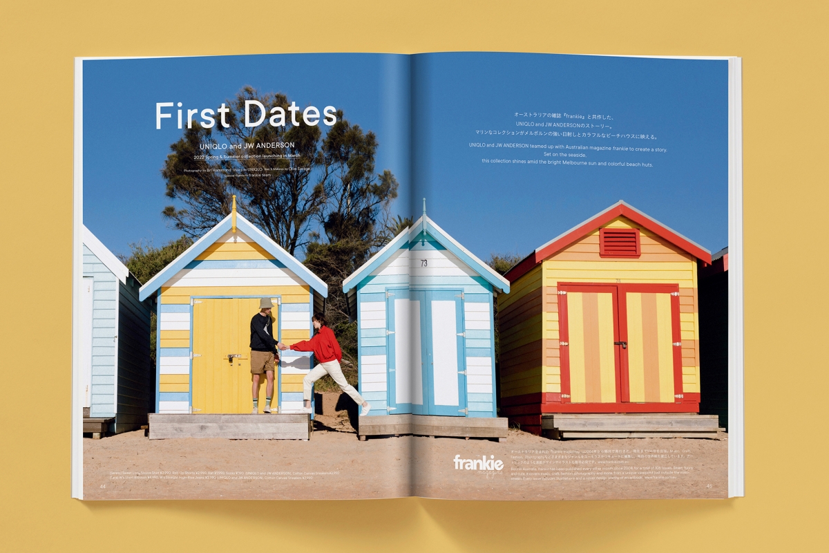 2022春夏季刊《LifeWear magazine》與木下孝浩一直很喜歡的澳洲時尚雜誌《Frankie》合作，並於墨爾本海灘別墅取景。木下孝浩對於兩本雜誌有機會合作表示興奮，直言創作過程既刺激又有趣，是個十分難忘的體驗。