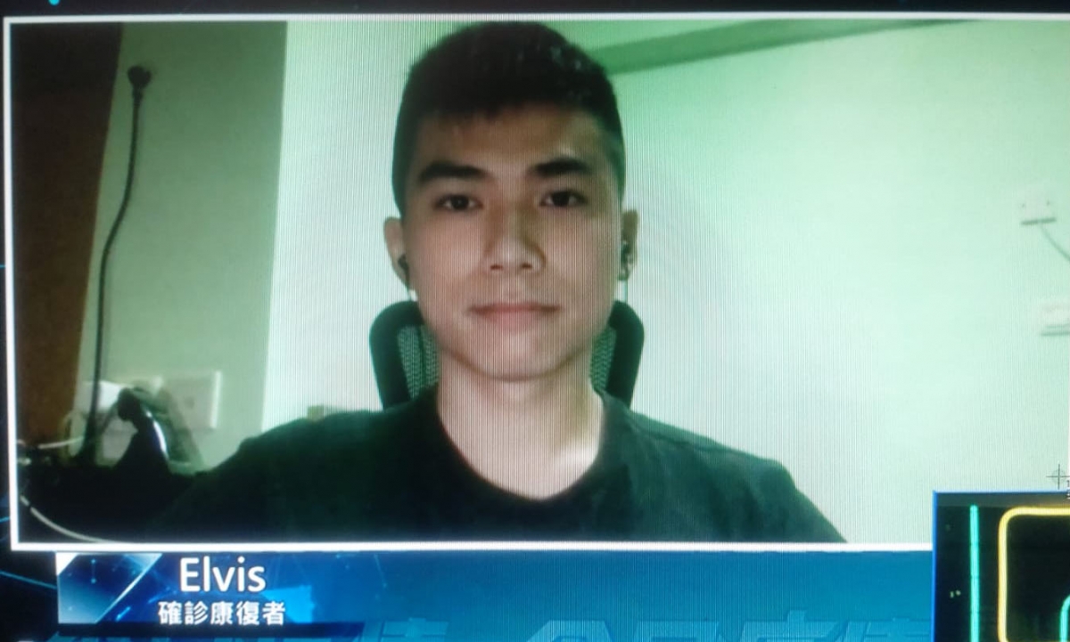 曾於方艙醫院隔離的Elvis日前接受ViuTV《今日疫情》訪問,講述隔離情況。