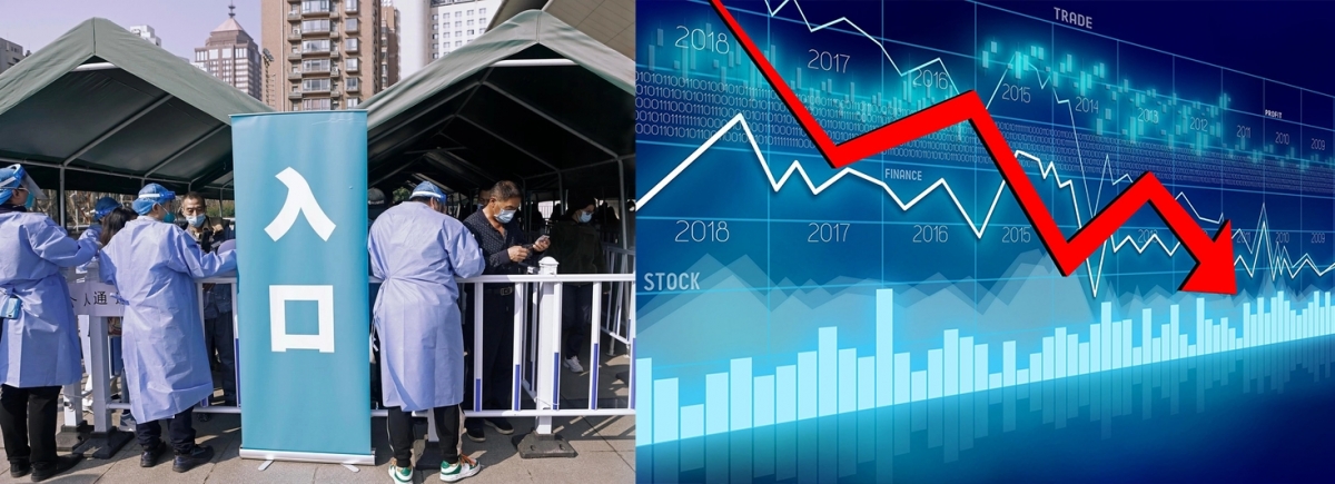 上海疫情料令中國經濟增長率大受打擊。