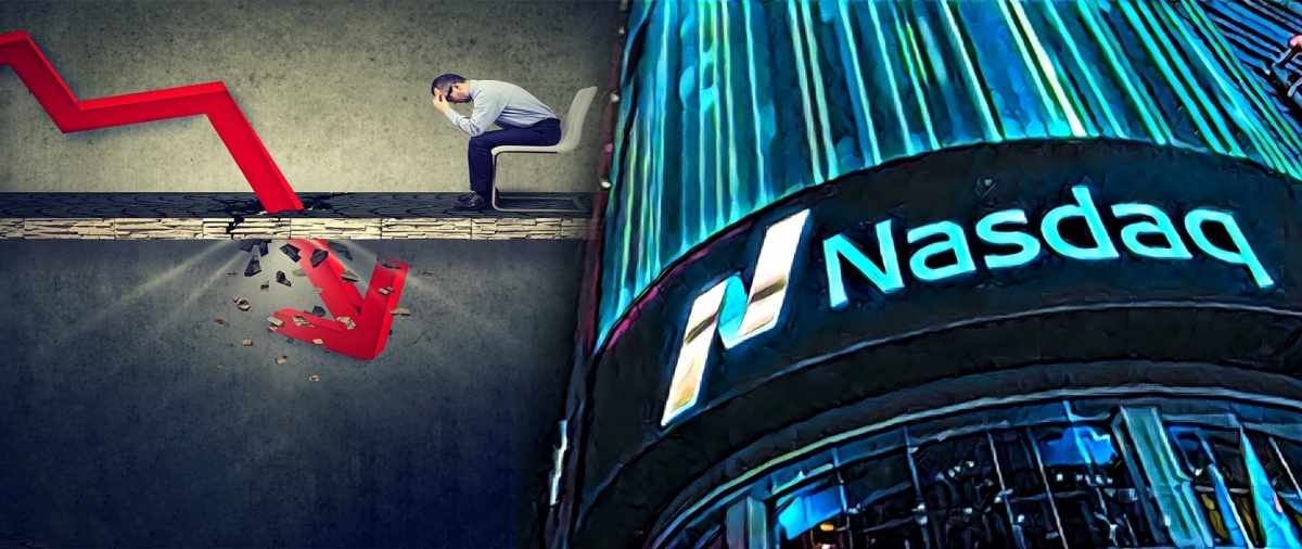 美國納指昨狂跌5%,是兩年來最大跌幅。