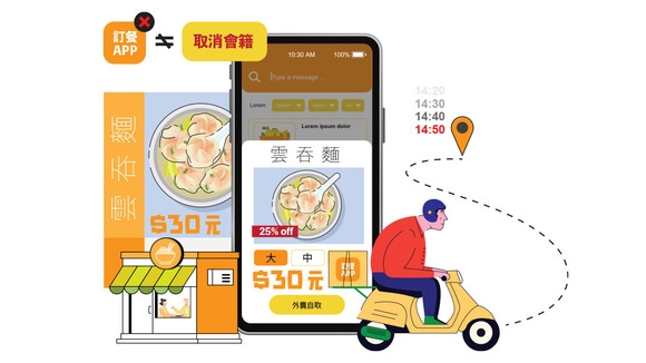 有市民投訴,外賣平台宣稱的折扣優惠有誤導之嫌。