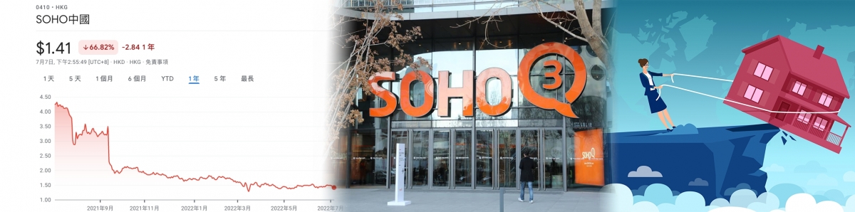 兩度私有化失敗的SOHO中國,近月股價低沉。