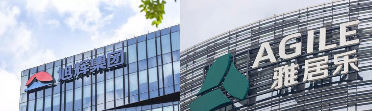 雅居樂及旭輝控股雖發盈警,但今晨股價曾逆市升逾一成。