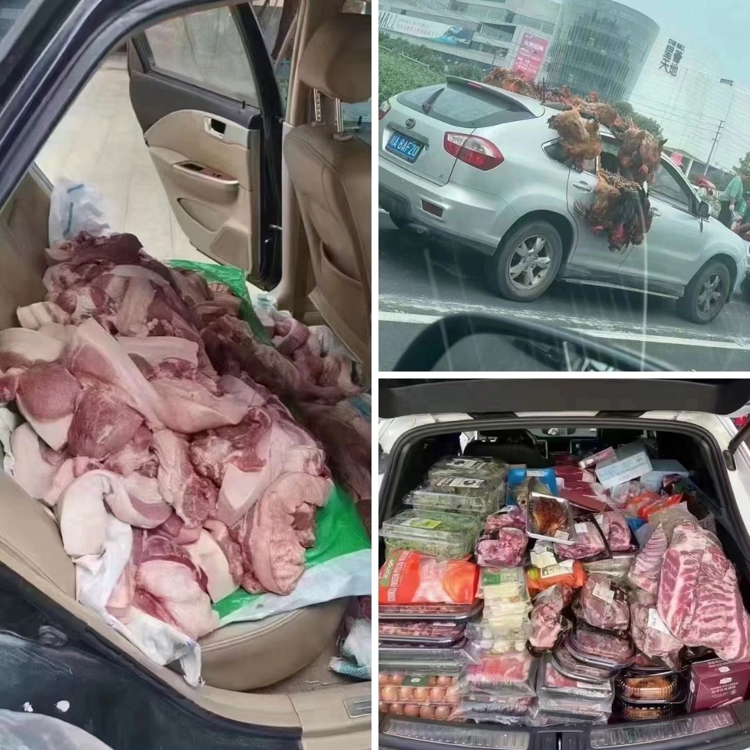 市民趕在下午6時前前往各大市場搶購物資