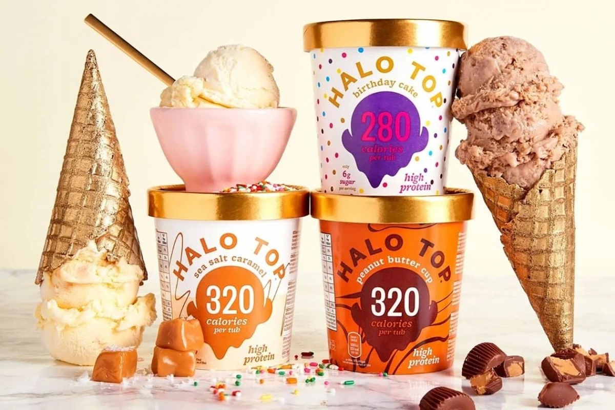 Halo Top雪糕採用全天然的原料,主打低脂高蛋白,脂肪含量只有市面上一般雪糕的6分1,還包含額外25%蛋白質,而每桶雪糕的熱量亦只有240至360卡路里。