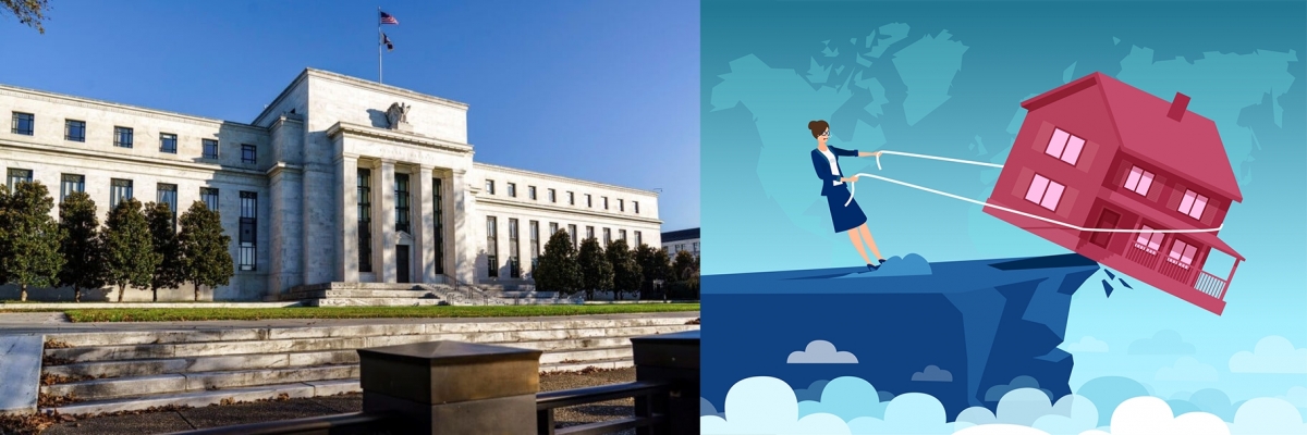 聯儲局不斷加息令美國30年樓按息率升破6厘,長遠恐觸發樓價大跌。