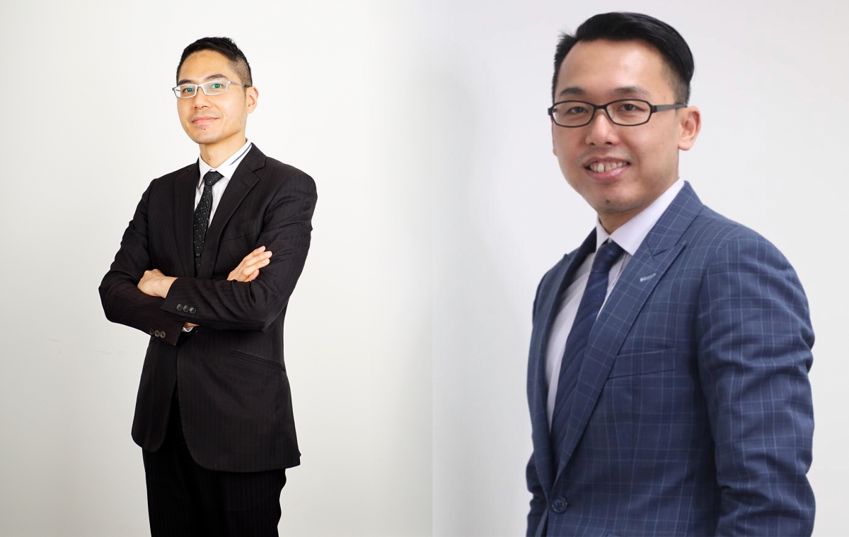  股評人聶振邦（左）及溫傑（右）均憂慮，英鎊或渣打滙豐均跌勢未完。