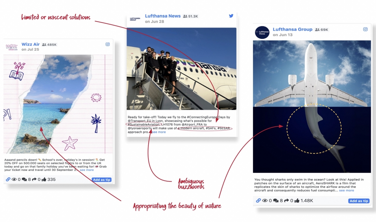 在多達54頁的報告中,研究人員列出了多個社交媒體貼文例子。